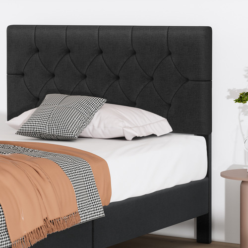 Charcoal-Vernon-Upholstered-Bed-Frame