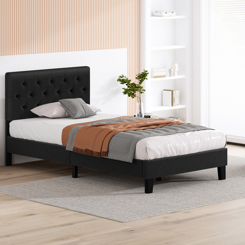 Charcoal-Vernon-Upholstered-Bed-Frame