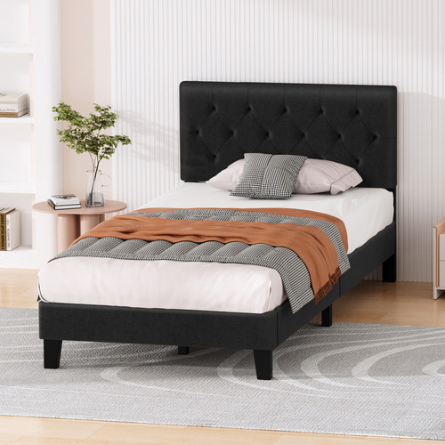 Charcoal-Vernon-Upholstered-Bed-Frame