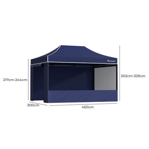 4.5 x 3m Neven Outdoor Pop-Up Gazebo