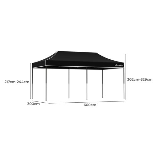 6 x 3m Nineveh Outdoor Pop-Up Gazebo