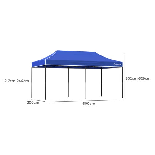 6 x 3m Nineveh Outdoor Pop-Up Gazebo