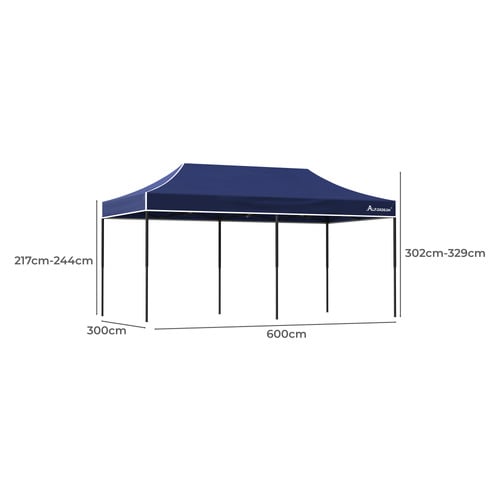 6 x 3m Nineveh Outdoor Pop-Up Gazebo