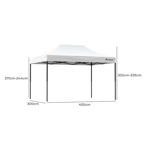 4.5 x 3m Mohan Outdoor Pop-Up Gazebo