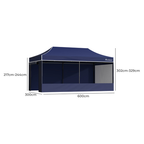 6 x 3m Felix Outdoor Pop-Up Gazebo