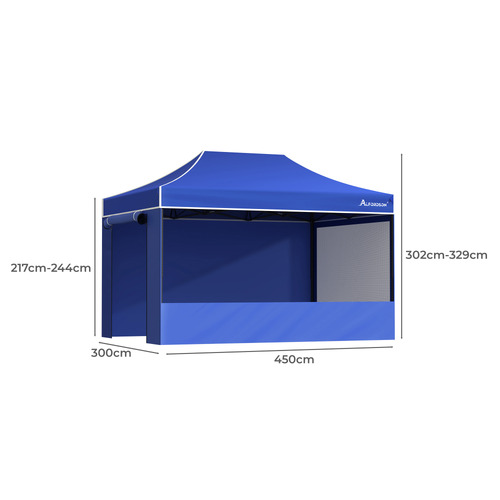 4.5 x 3m Neven Outdoor Pop-Up Gazebo