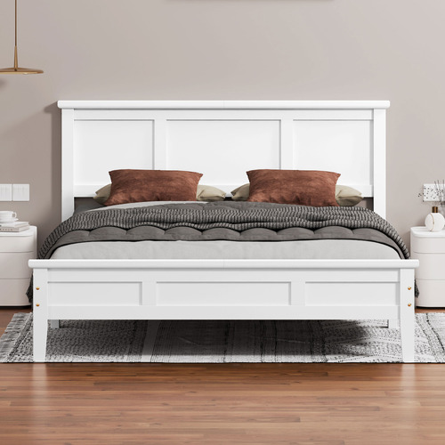 Norris Pine Wood Platform Bed