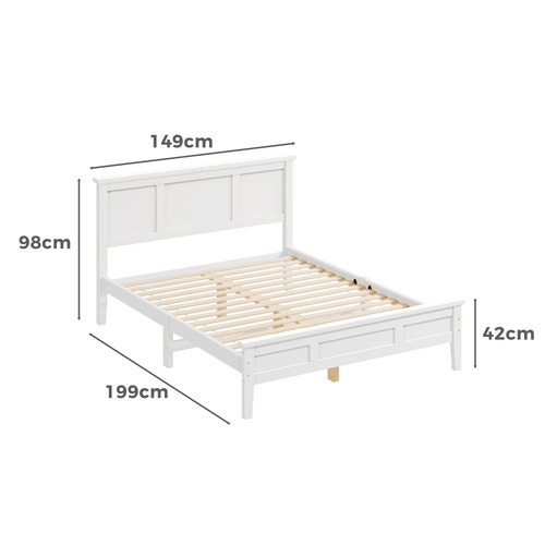 Norris Pine Wood Platform Bed