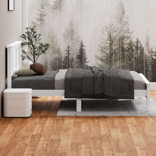 Norris Pine Wood Platform Bed