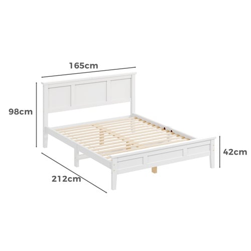 Norris Pine Wood Platform Bed
