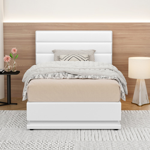 White-Alpine-PU-Leather-Gas-Lift-Storage-Bed-with-LED