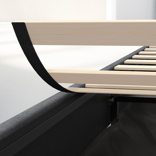 Tiago-Linen-Look-Gas-Lift-Bed-Base