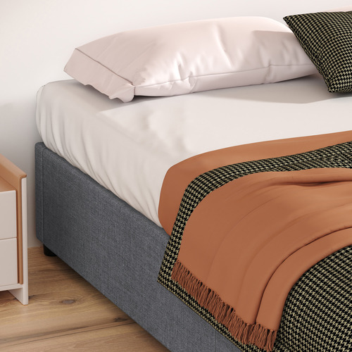Tiago-Linen-Look-Gas-Lift-Bed-Base
