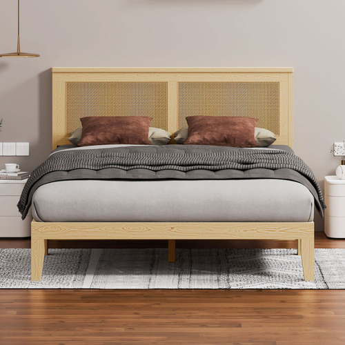 Diaz Rattan Platform Bed