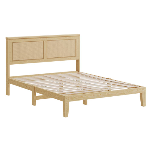 Diaz Rattan Platform Bed