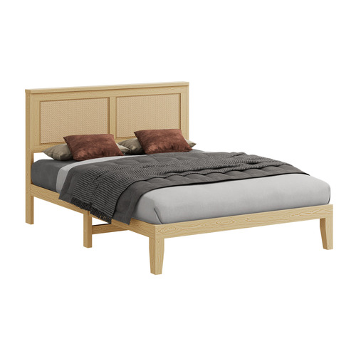 Diaz Rattan Platform Bed