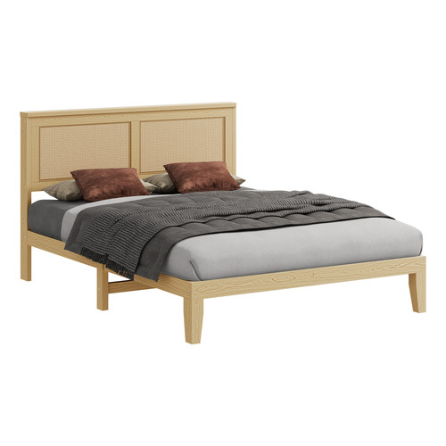 Diaz Rattan Platform Bed