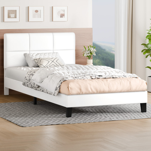 White-Cassandra-Faux-Leather-Bed-Frame