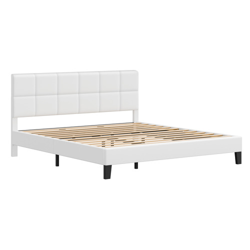White-Cassandra-Faux-Leather-Bed-Frame