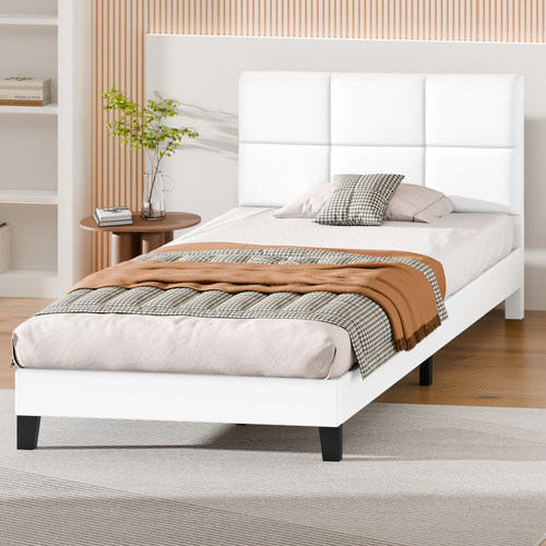 White-Cassandra-Faux-Leather-Bed-Frame