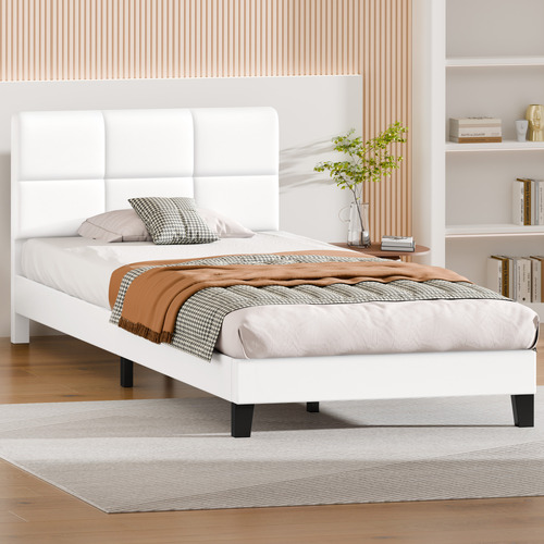 White-Cassandra-Faux-Leather-Bed-Frame
