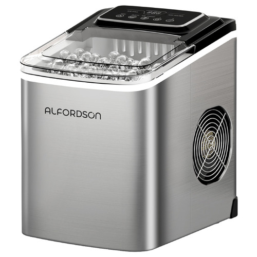 Silver 2.2L Stainless Steel Portable Ice Cube Maker