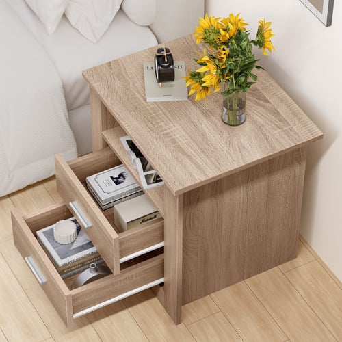 Manchester-2-Drawer-Bedside-Table