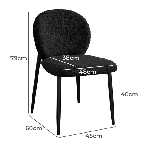 Dorado Teddy Velvet Dining Chairs