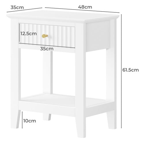 Arthur 1 Drawer Bedside Table
