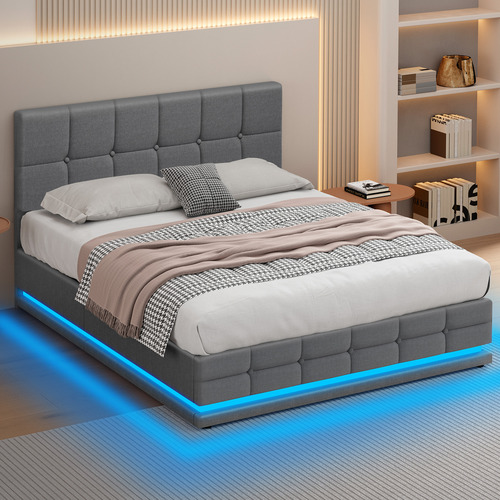 Grey-Alfie-Gas-Lift-Storage-Bed-Frame-with-LED