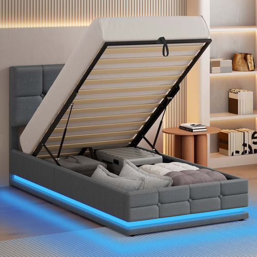 Grey-Alfie-Gas-Lift-Storage-Bed-Frame-with-LED