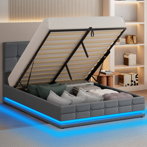 Grey-Alfie-Gas-Lift-Storage-Bed-Frame-with-LED