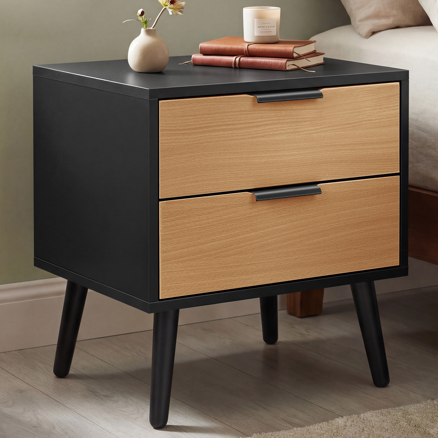 Sebastian 2 Drawer Bedside Table