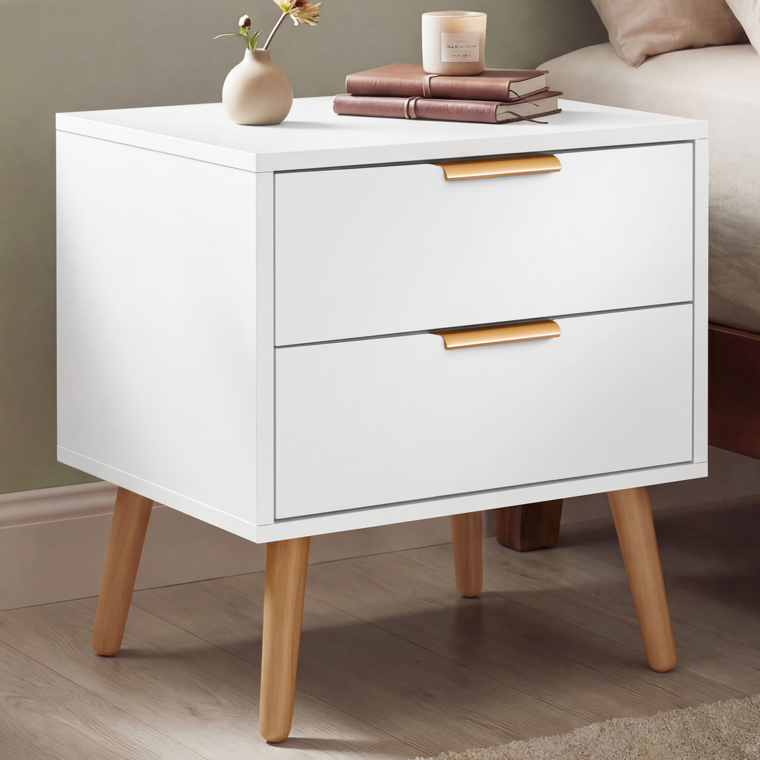 Sebastian 2 Drawer Bedside Table