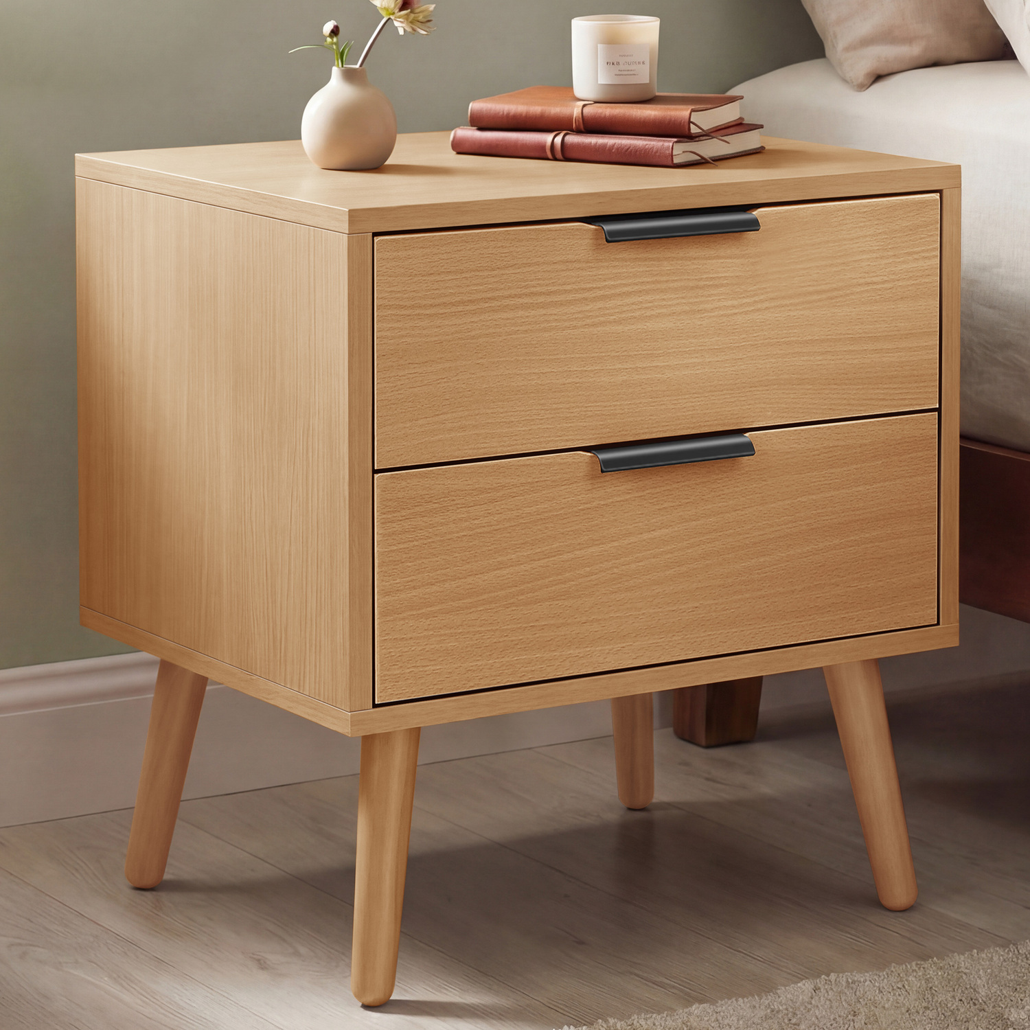 Sebastian 2 Drawer Bedside Table