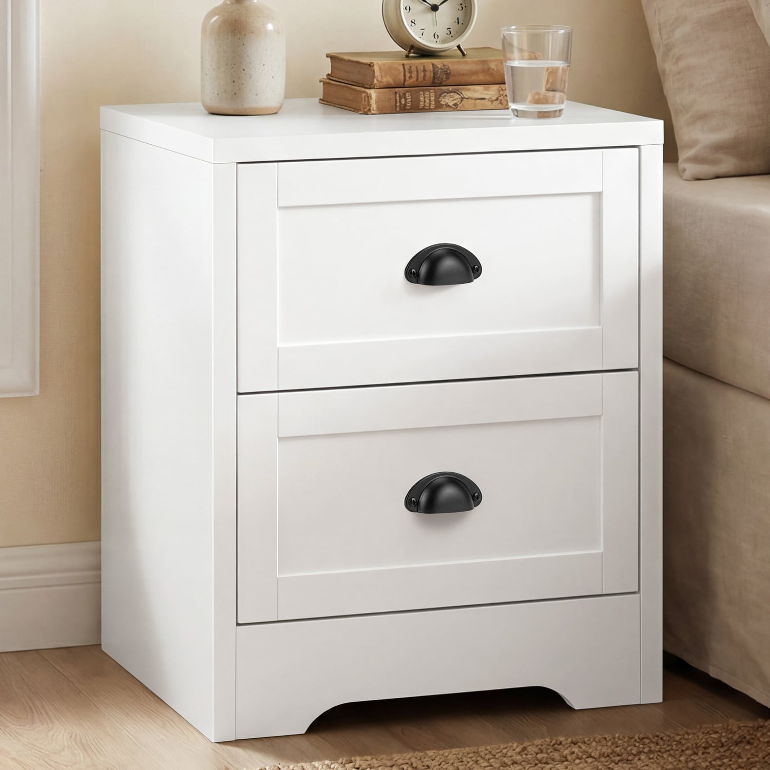 Daiki 2 Drawer Bedside Table