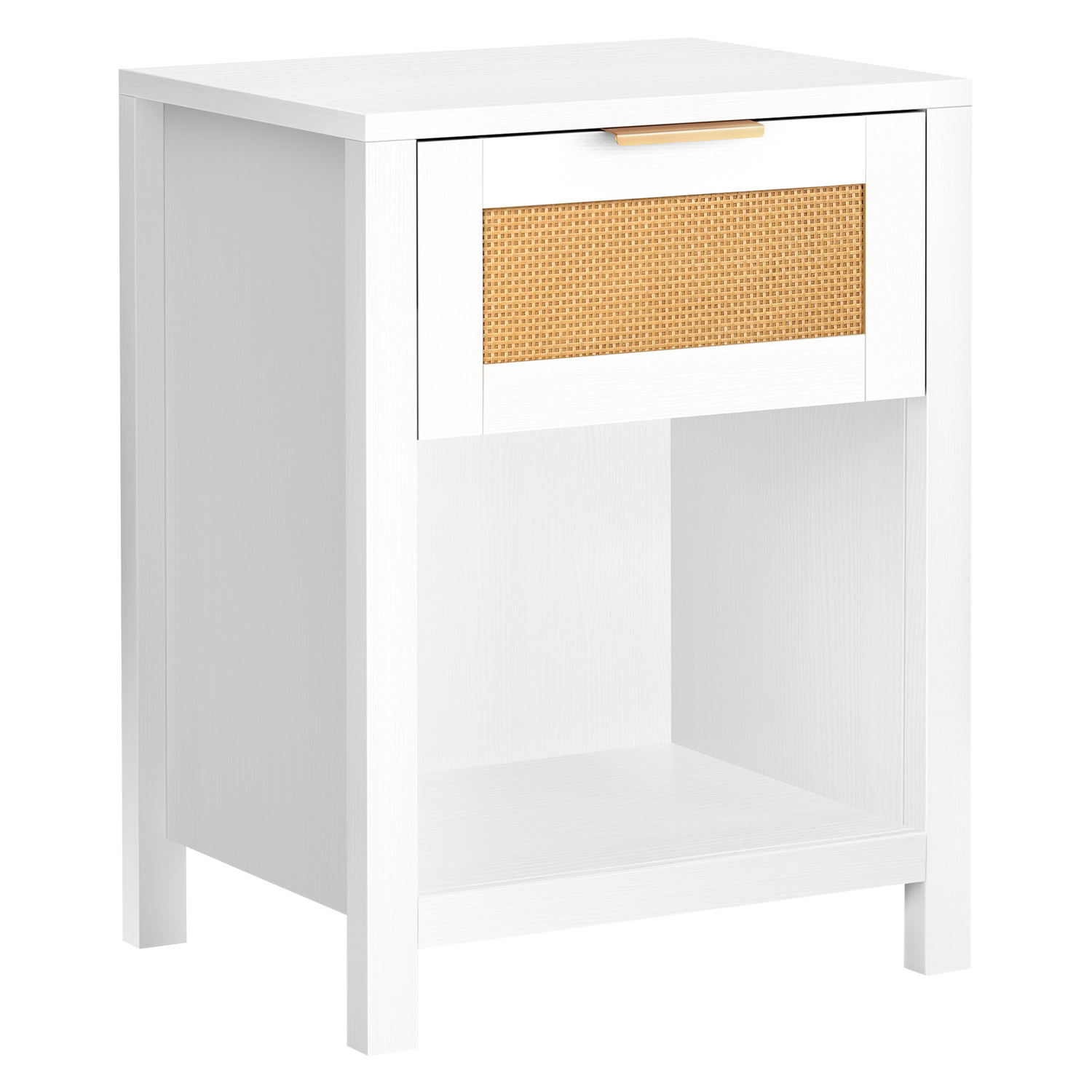 Alira Rattan 1 Drawer Bedside Table