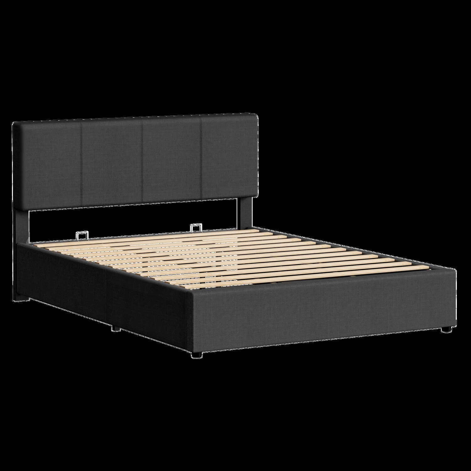 Charcoal Macauley Gas Lift Bed Frame