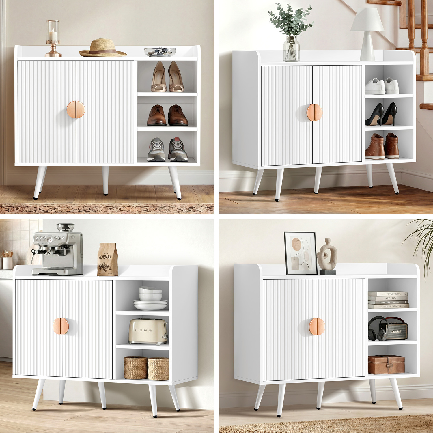 Bexley Shoe Cabinet with Open Shelves