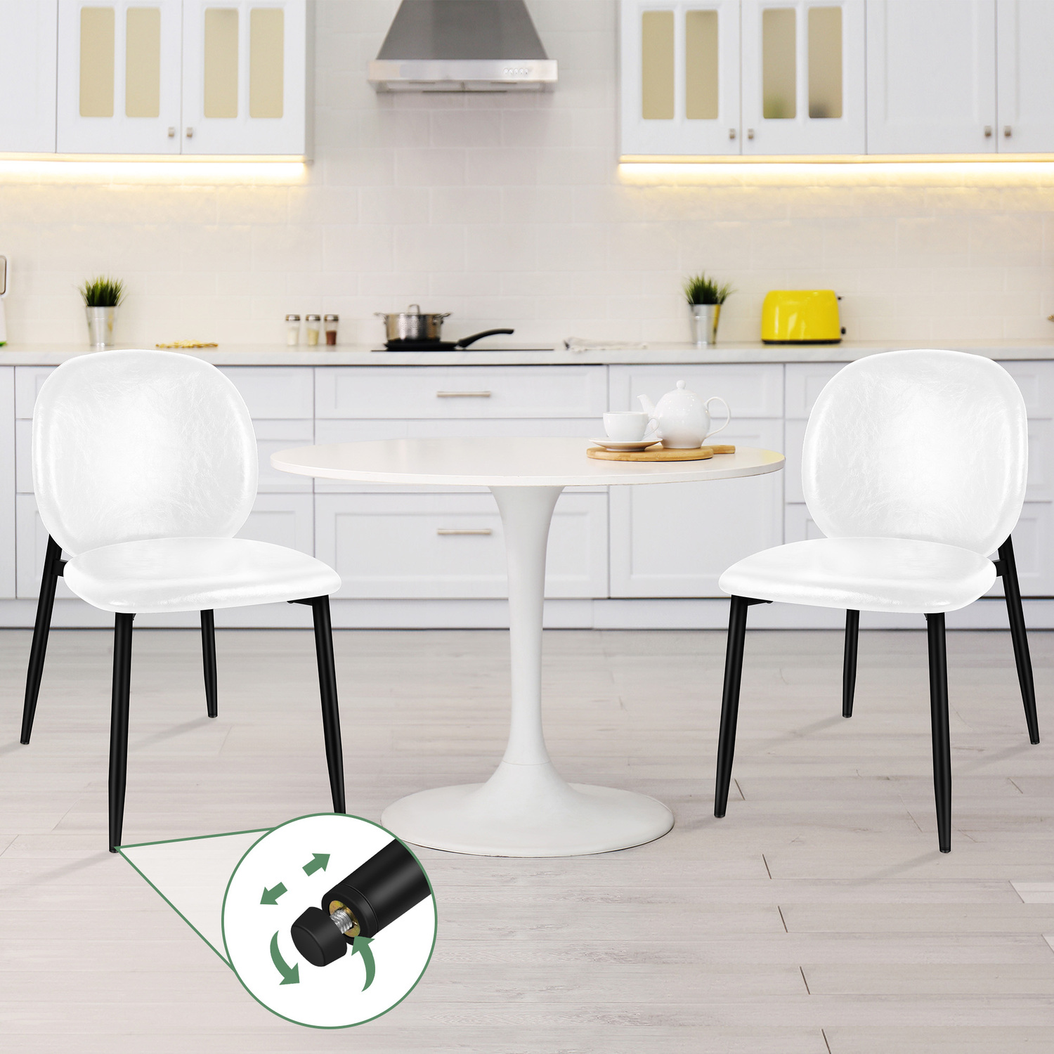 Dorado-Faux-Leather-Dining-Chairs