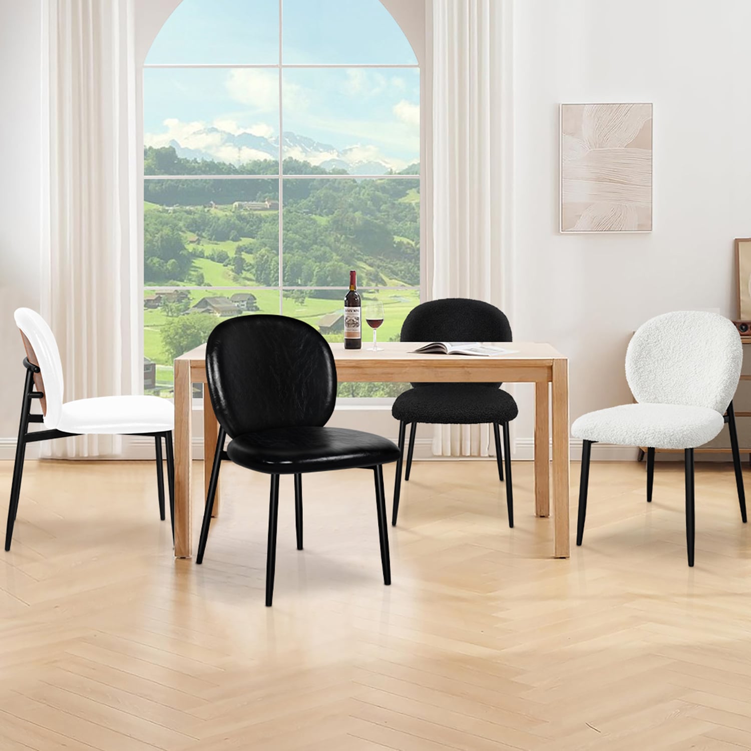 Dorado-Faux-Leather-Dining-Chairs