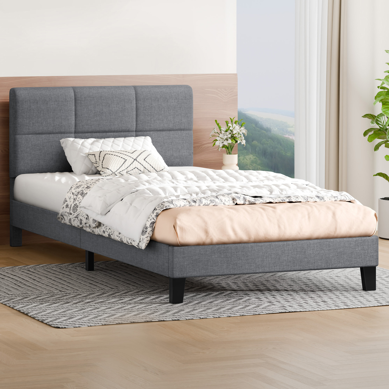 Grey-Cassandra-Upholstered-Bed