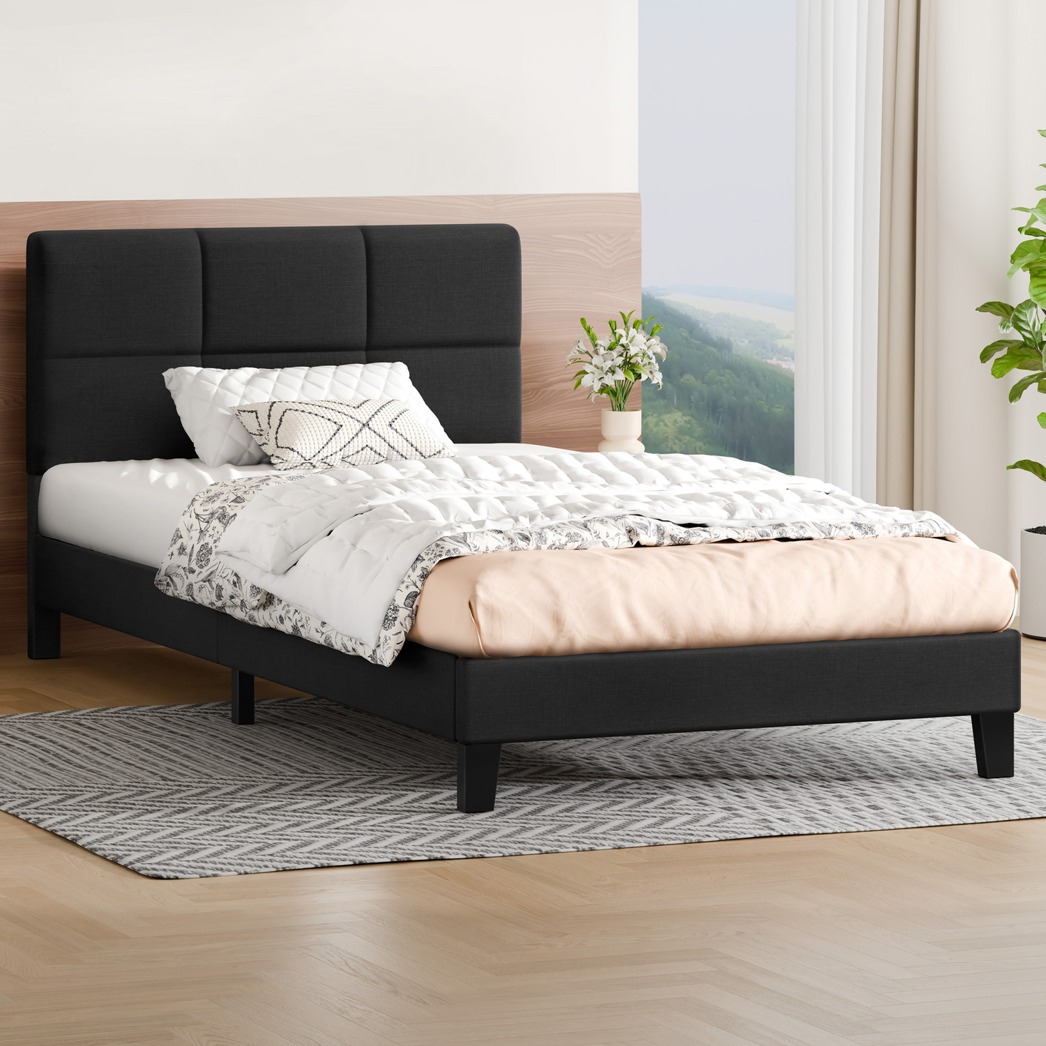 Black-Cassandra-Upholstered-Bed