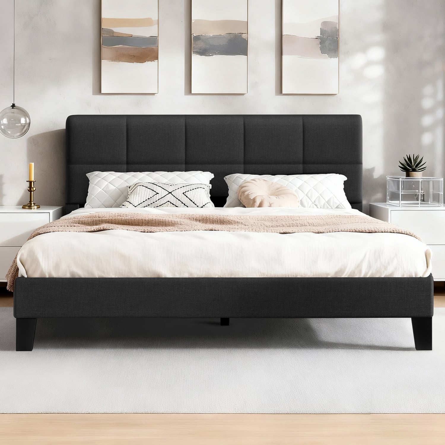 Black-Cassandra-Upholstered-Bed