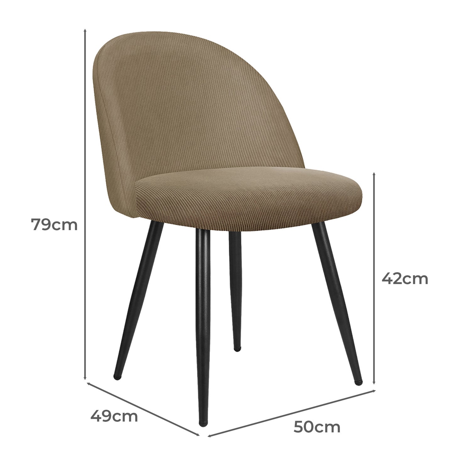 Melrose Corduroy Dining Chairs