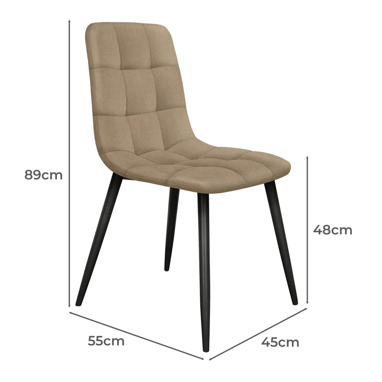 Mira Corduroy Dining Chairs
