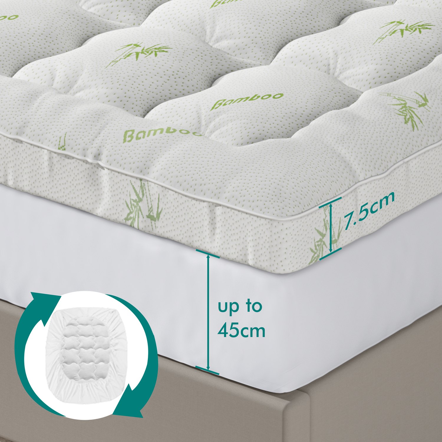 Francine Bamboo Mattress Topper