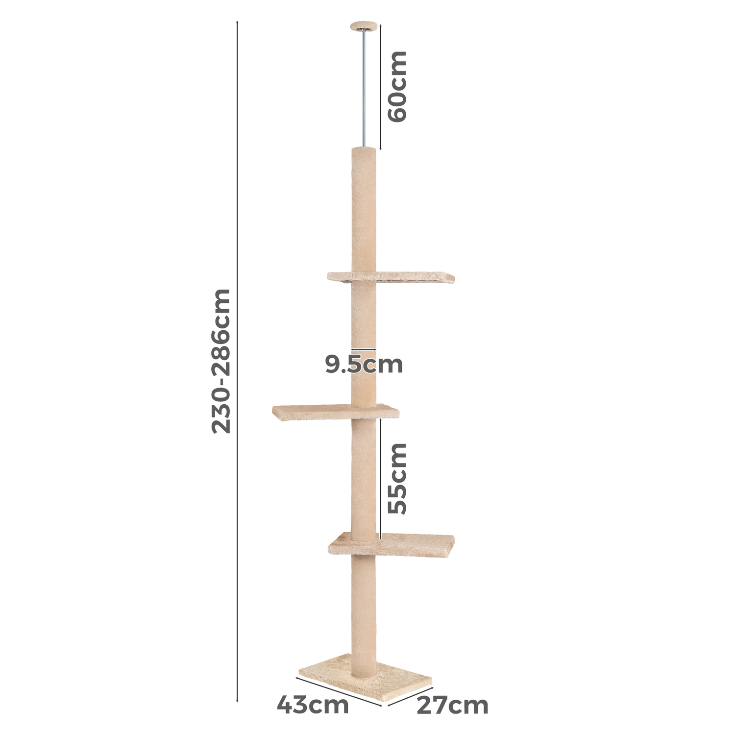 286cm Cecil Cat Tree