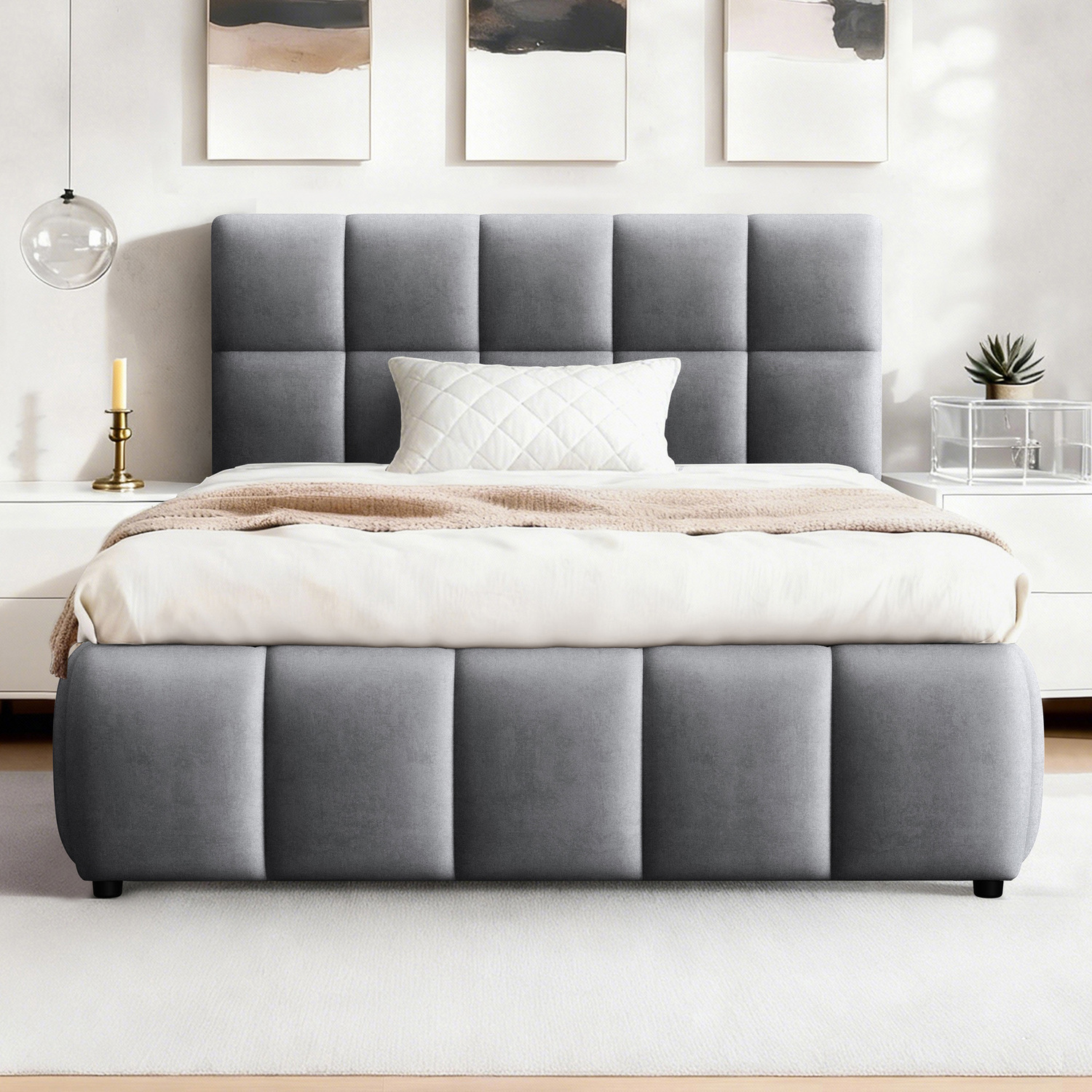 Grey-Ellie-May-Velvet-Gas-Lift-Storage-Bed-Frame