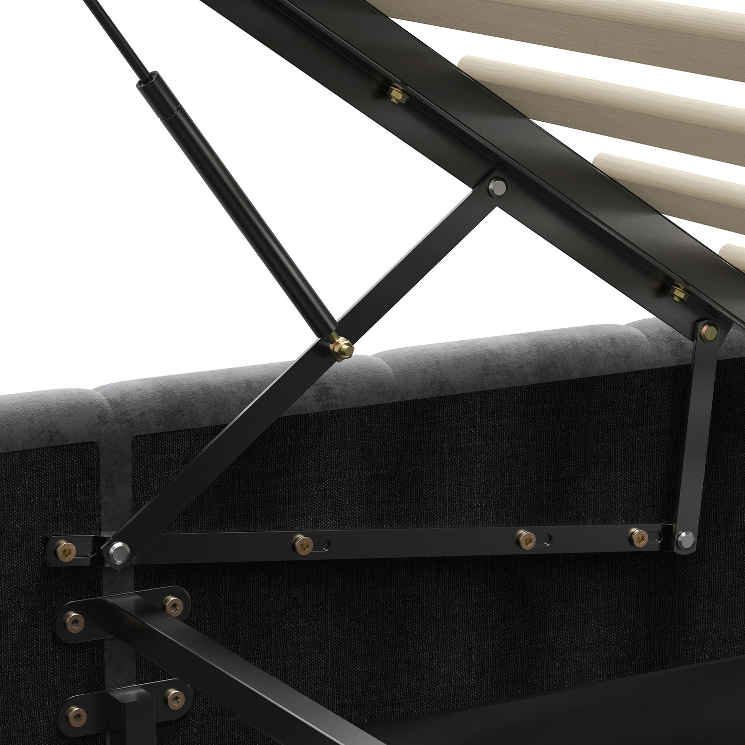 Grey-Ellie-May-Velvet-Gas-Lift-Storage-Bed-Frame